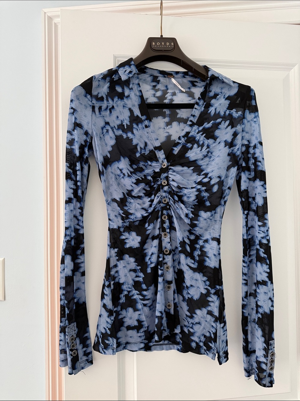 Free People sheer blouse